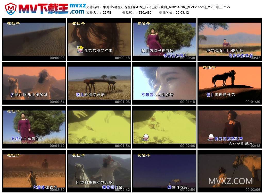 单秀荣-桃花红杏花白(MTV)_国语_流行歌曲_MC201516